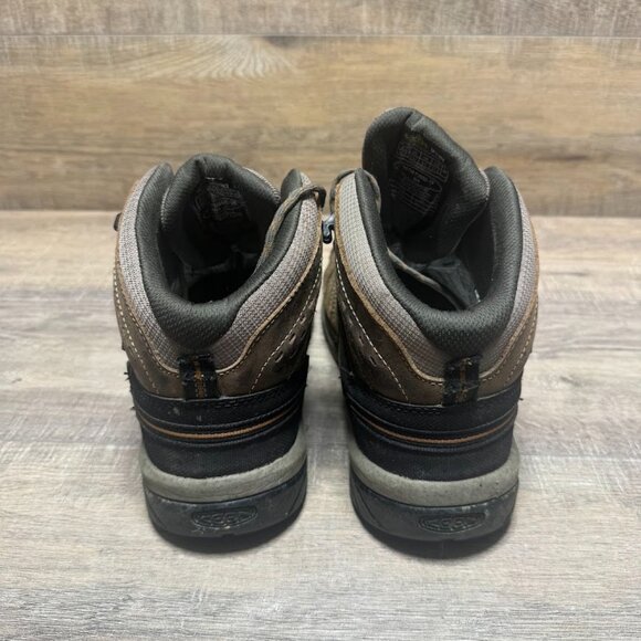 Keen Flint II Brown Leather Utility Boots Men's Size 9.5 - Picture 3 of 7